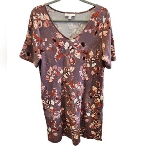J.Jill Pure Jill Affinity French Terry Floral Pocket Dress